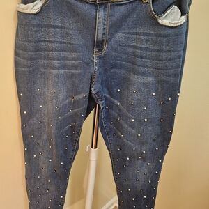 Embellished Blue Jeans for Women